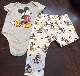 Mickey Mouse Outfit For Baby 6-9 Months