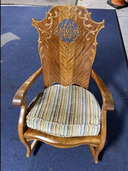 Beautiful hand carved rocking chair