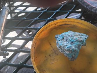 raw turquoise and Rock
