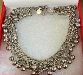 Pulsera Stainless Cascabeles Joyería Antigua 