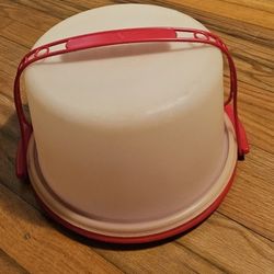 Vintage Tupperware Round Cake Carrier, Cake Taker, MCM, Models 624 683 684, Food Storage, Baked Goods Storage, Vintage Kitchen