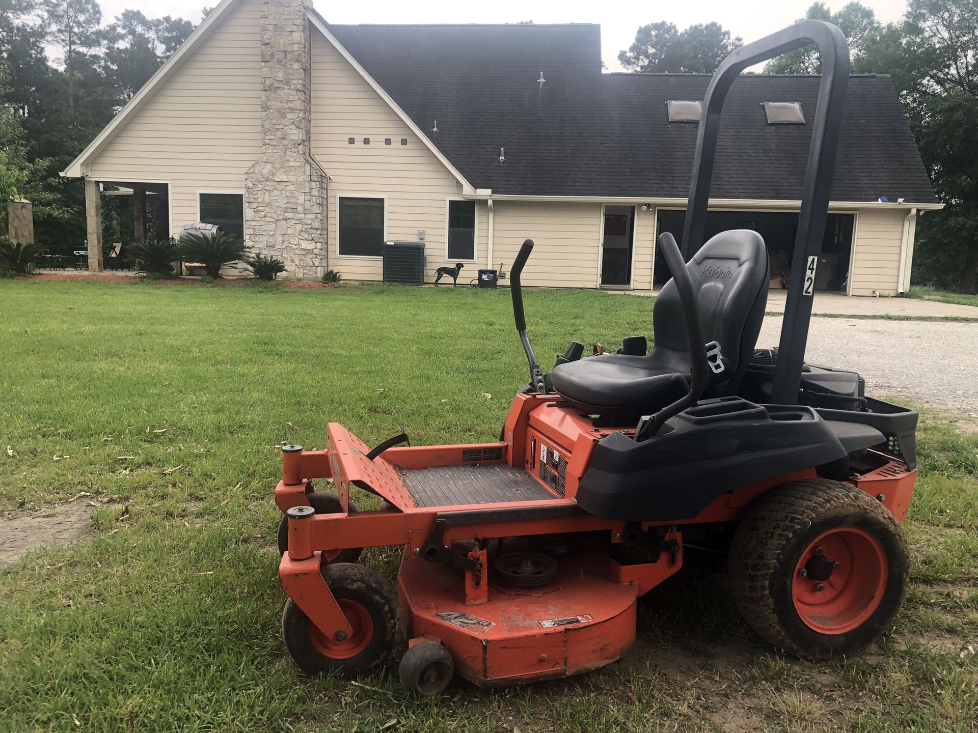 42 inch 0 turn Kubota mower. Drives great very clean low hours.