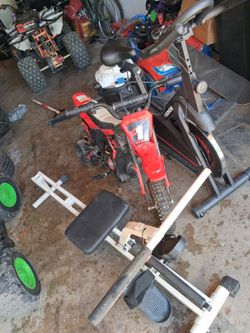 Kids dirt bike and work out bike