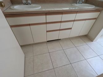 White  laminate cabinets - whole house
