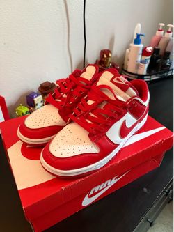 Red nike Dunks