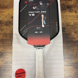 Pickleball  RPM  Friction Pro V2 16MM Enlongated pickleball paddle