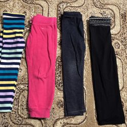 4pc 4t size pants girls toddler Leggings 