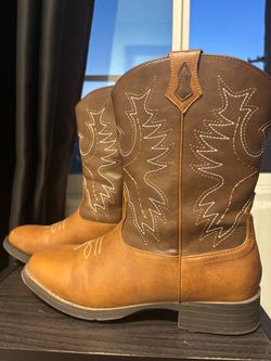 Wonder Nation Brown Western Cowboy Boots