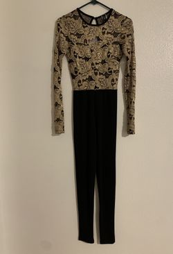 Black And Gold Jumpsuit 