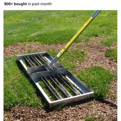 Rocklin™ Lawn Leveling Rake | Levelawn Tool | Level Soil or Dirt Ground Surfaces Easily | 30” x 10” Ground Plate