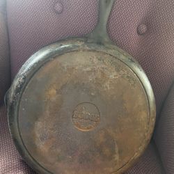 VINTAGE LODGE CAST IRON 12" Skillet 2 Pour FRY PAN 10SK HEAT RING BLACK USA 
