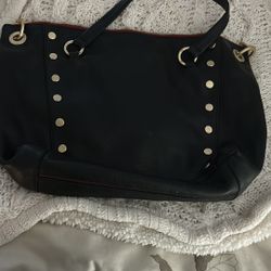 Original Large Black Leather Hammit Purse