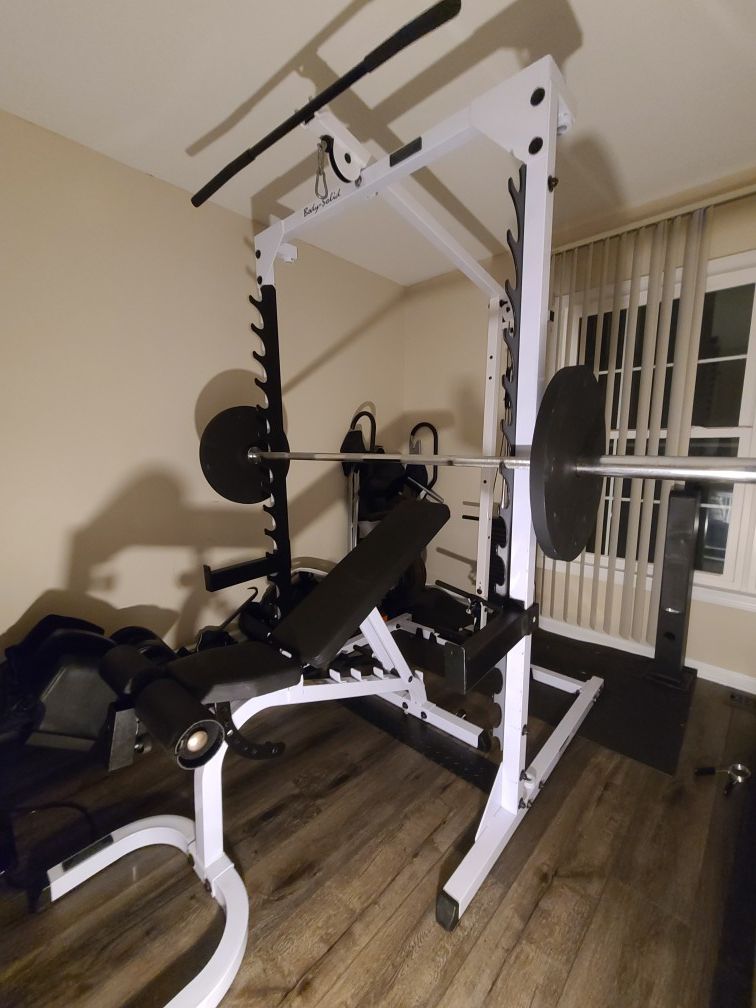 Body-Solid Half Rack Package with Weight plates