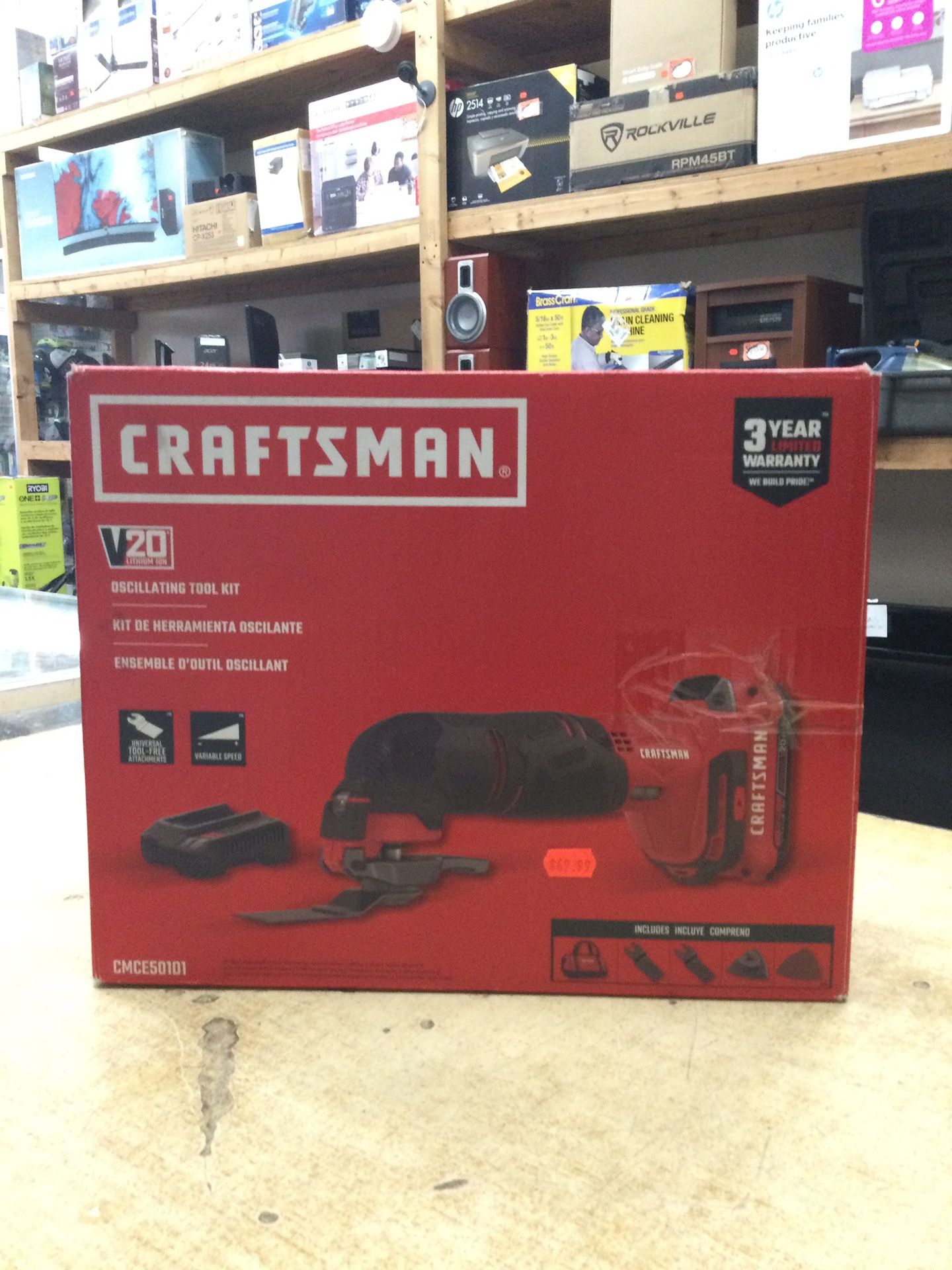 CRAFTSMAN V20 Cordless Multi Tool, Oscillating Tool Kit, 16 Piece