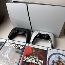 PS5 Disc Edition 1TB + Game + 2 Controllers (Sony Playstation 5)