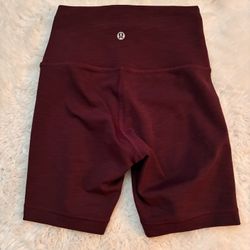 Lululemon Maroon Align Shorts Size 0