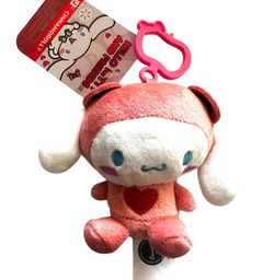 Cinnamoroll Valentine’s Day 3” Clip-On Plush Walmart Exclusive Sanrio New