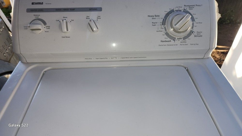 Kenmore Washer Super Capacity And Heavy Duty Works Exelent New Timer