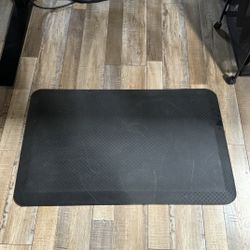 AmazonCommercial 3/4" Rectangular Durable Anti Fatigue Ergo Comfort Standing, 32x20, 1 Mat, Black, Solid
