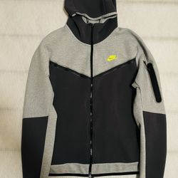 Nike Tech Fleece Hoodie Grey-Anthracite-Volt / RARE / Size L / Excellent Condition / Pickup  