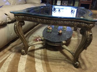Antique Real Stone Center Table