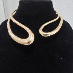 Abstract Cuff Necklace 