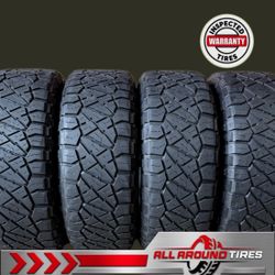 🔥 4- 37x12.50R20 NITTO RIDGE GRAPPLER TIRES — 14/32” TREAD — $950 FOR THE SET! 🔥