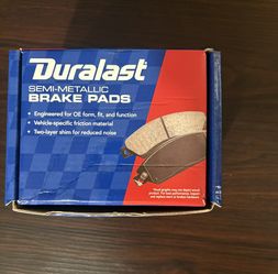 Duralast SEMI-METALLIC BRAKE PADS BRAND NEW
