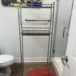 Bathroom Storage Rack – Metal Shelving Unit – $20