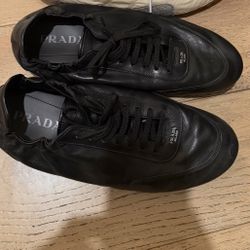Prada Collapse Leather Shoes 