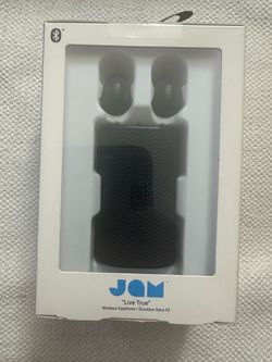 JAM Live True Bluetooth Wireless Ear Buds with powerbank charging case