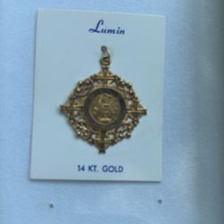 14Kygold Religious Medal Solid Gold