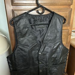 Leather vest