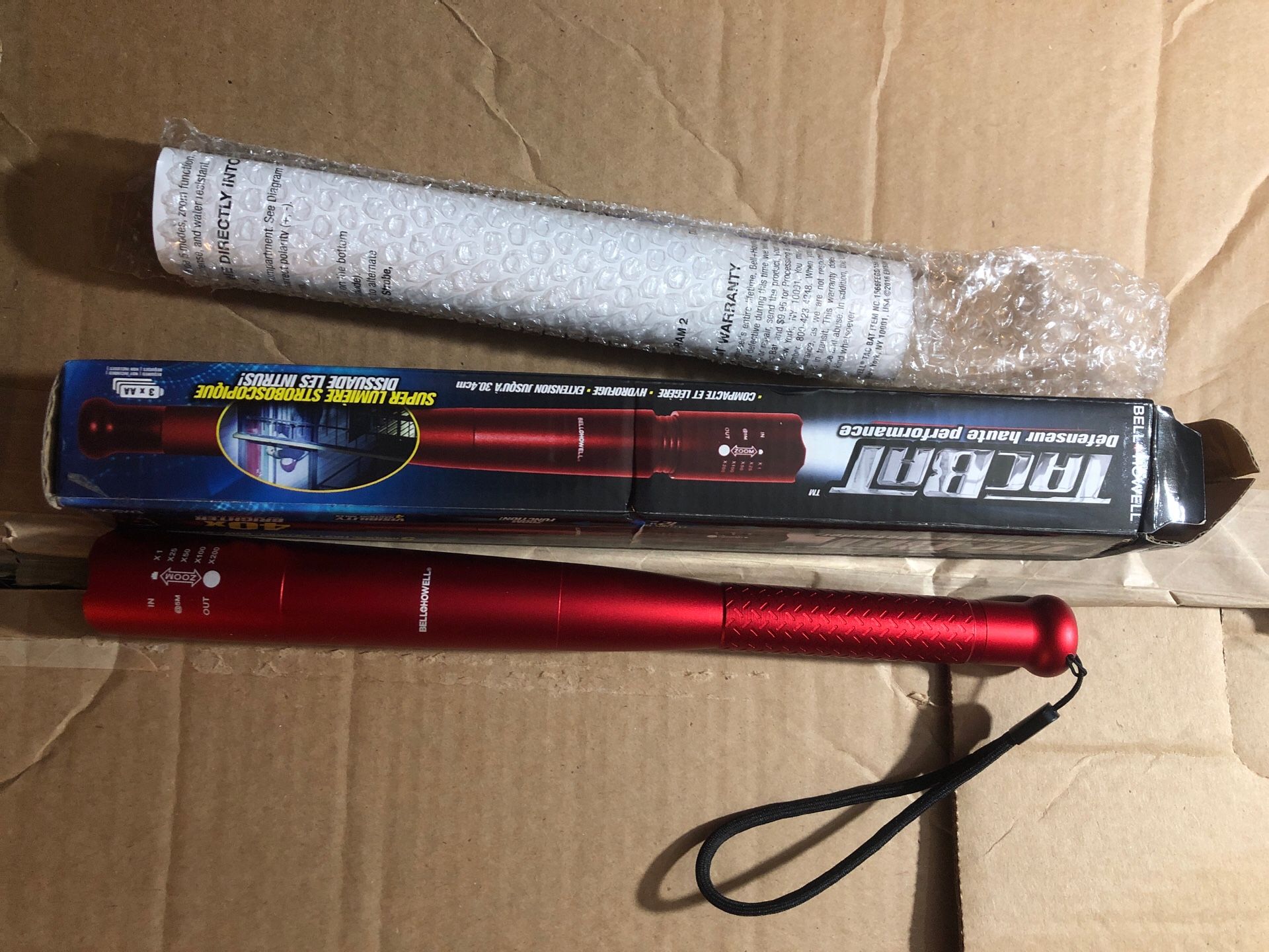Tac Bat flashlight high performance 40x brighter Red