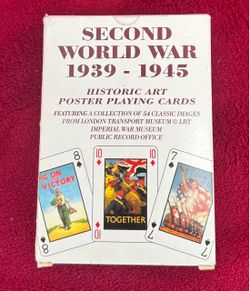 World War II MEMORABILIA POSTER SRT PLAYING CARDS