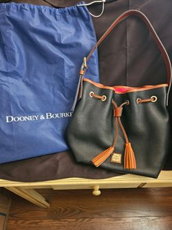 Dooney & Bourke black and red drawstring bag