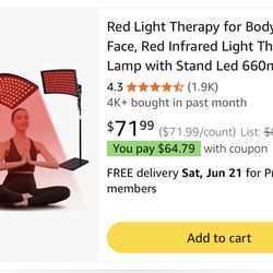 Red Light Body Therapy Lamp