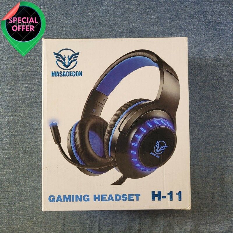 Masacegon H 11 3.5mm Gaming Headset Headphones Earphones