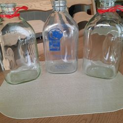 Antique Milk Botttle 1/2 Gallons REDUCED