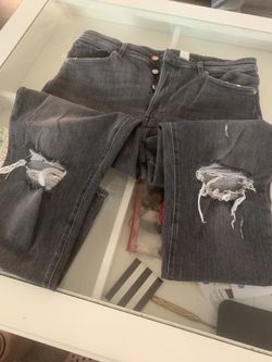 High Rise Straight Leg Jeans Size 12