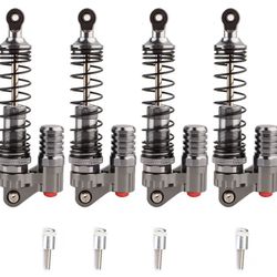 RC Shock Absorber, 4pcs Aluminum Threaded Tele Absorber Damper 