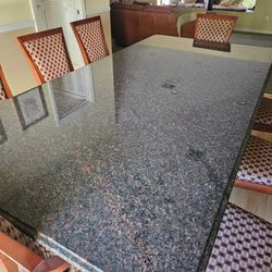 Beautiful Granite Dining Room Table 