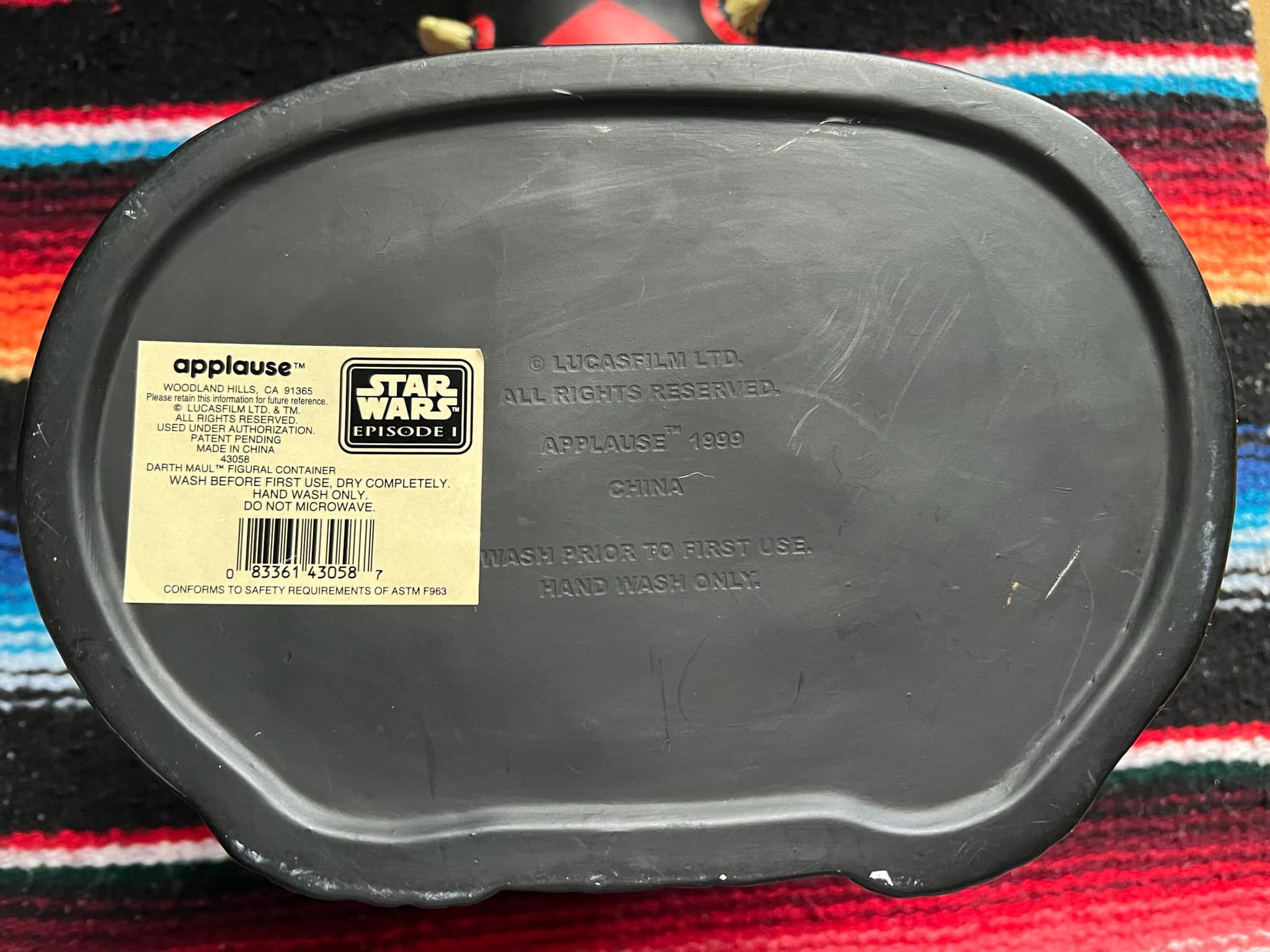 Vintage 90's Applause STAR WARS Episode 1 DARTH MAUL Bust Cookie