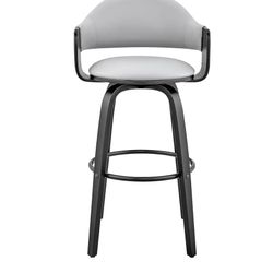 Bar Stool / Chair , Swivel Grey