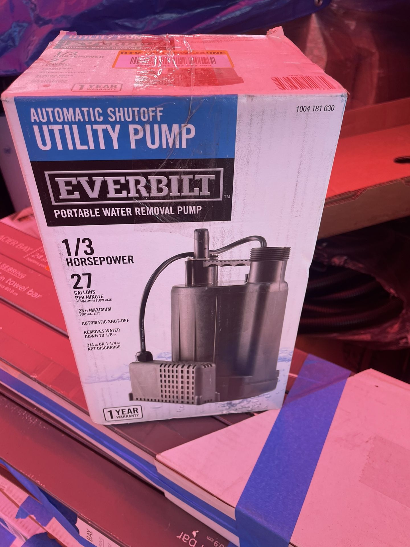 Everbilt 1/3 HP Automatic Utility Pump for Sale in Phoenix, AZ OfferUp