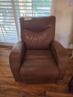 Brown Leather Recliner
