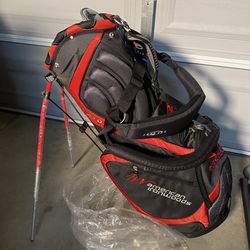 NEW American IronWood Golf Stand Bag Red and Black