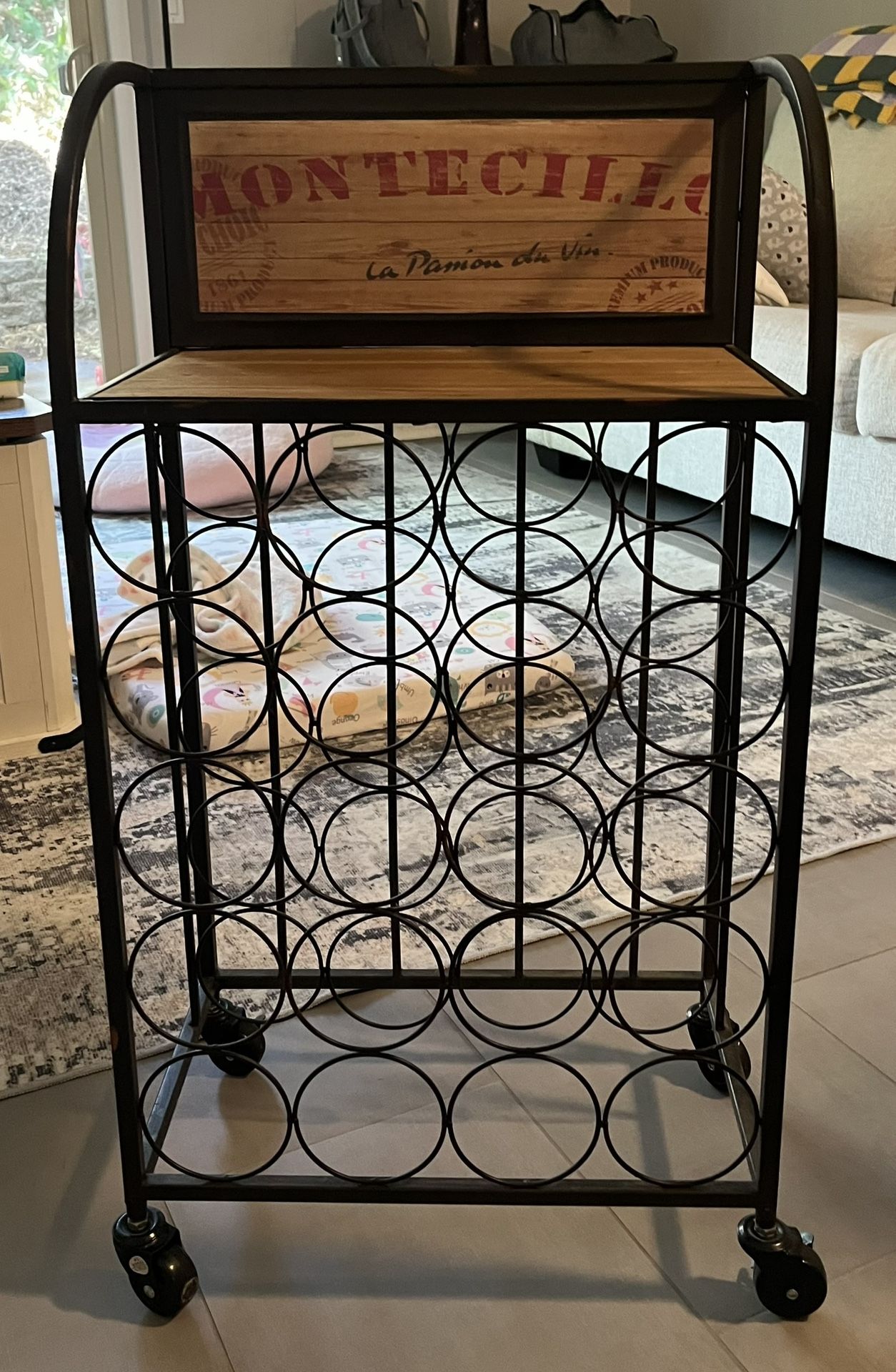 Bar Cart Wine Rack