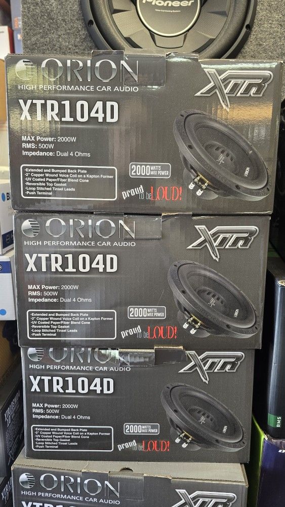 Orion Xtr Subwoofers