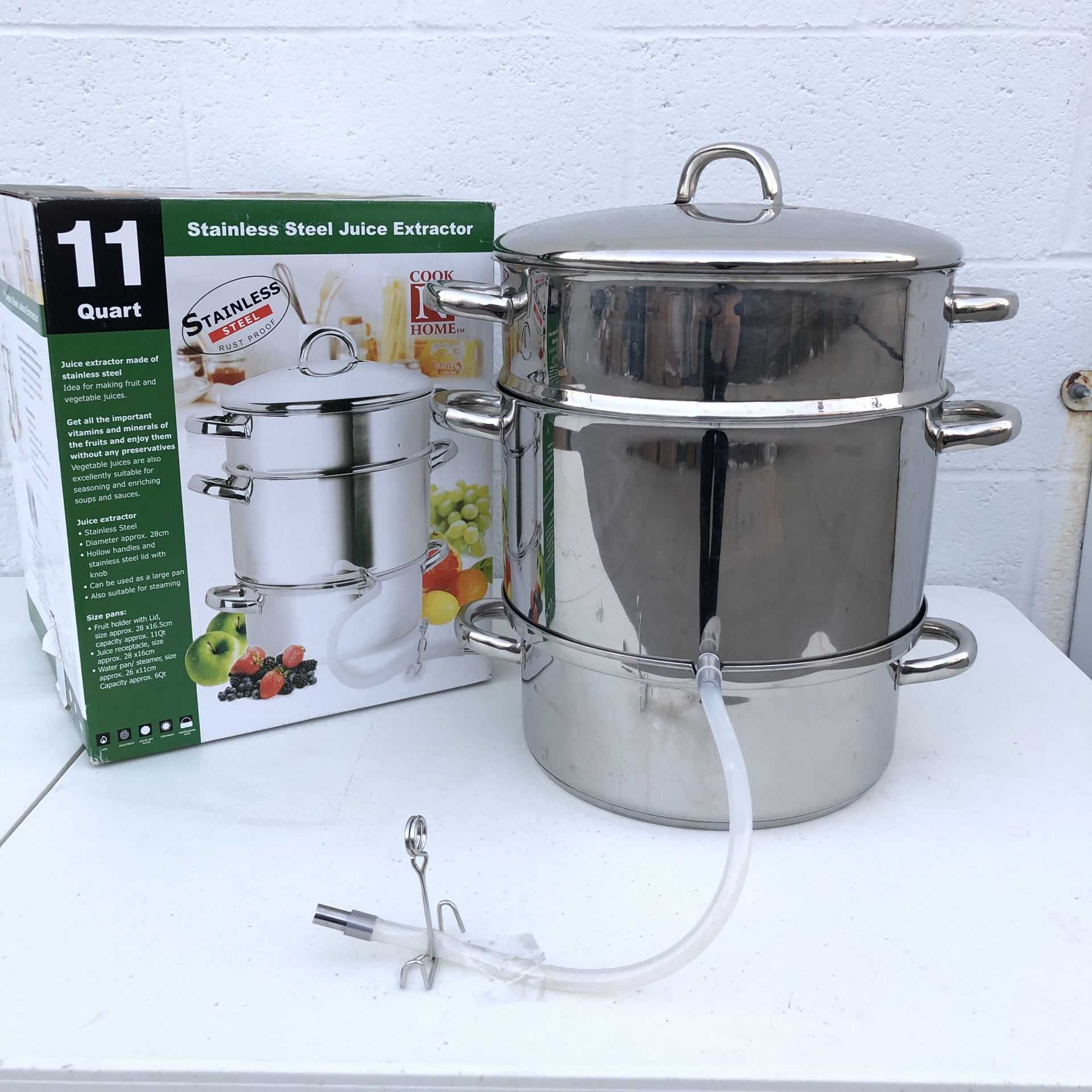 Cook N Home Stainless Steel Juice Extractor Steamer Vegetables and Fruits Kitchen Cookware Home Appliances $20
